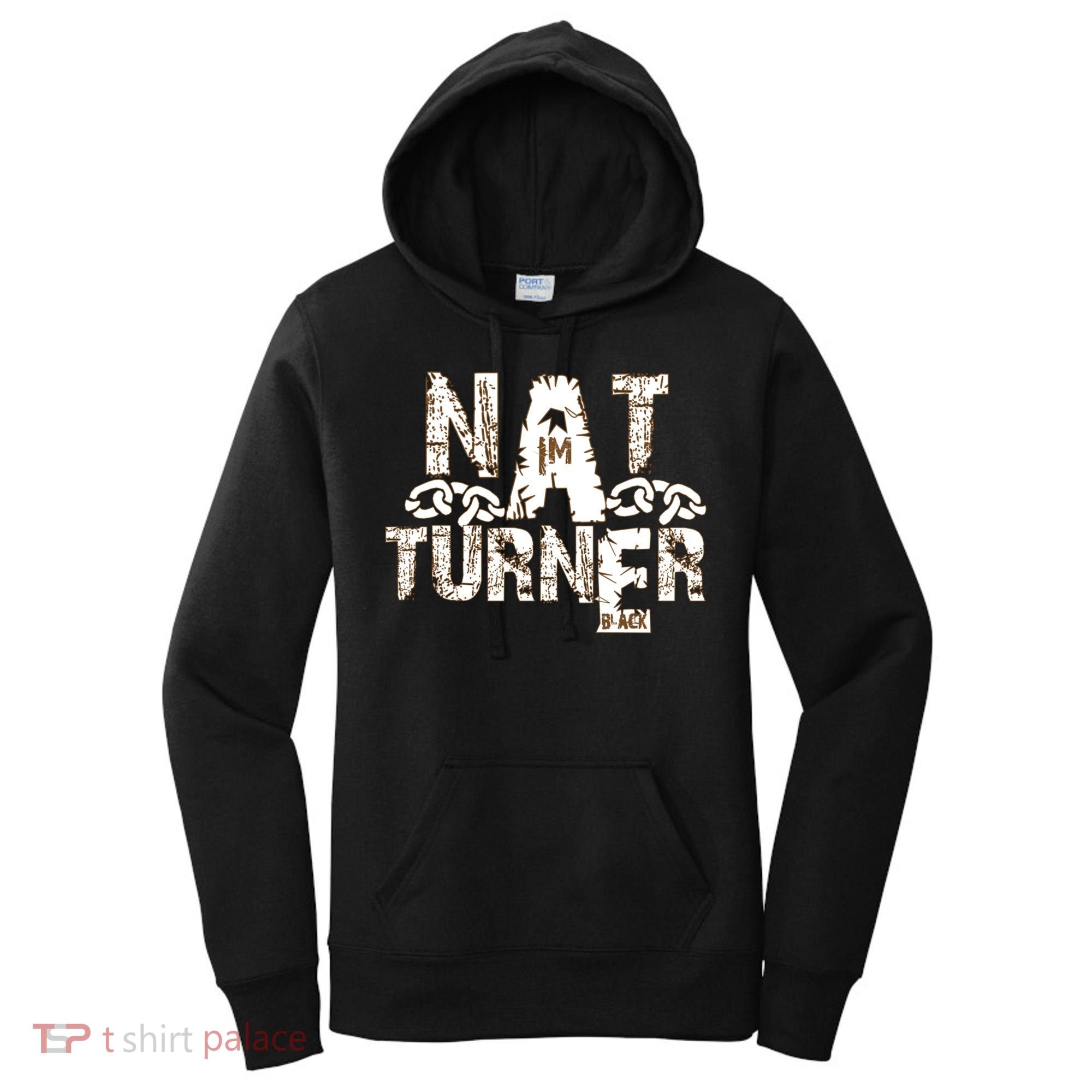 Historically Tee Nat Turner Cute Gift Blue Small Women's Hoodie