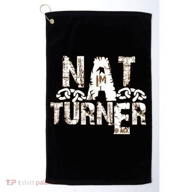 Historically Tee Nat Turner Cute Gift Blue Small Golf Towel