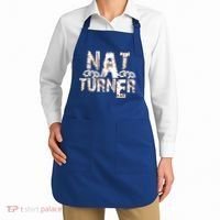 Historically Tee Nat Turner Cute Gift Blue Small Apron thumb 2