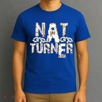 Historically Tee Nat Turner Cute Gift Blue Small T-Shirt thumb 3