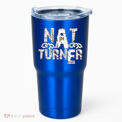 Historically Tee Nat Turner Cute Gift Blue Small Tumbler