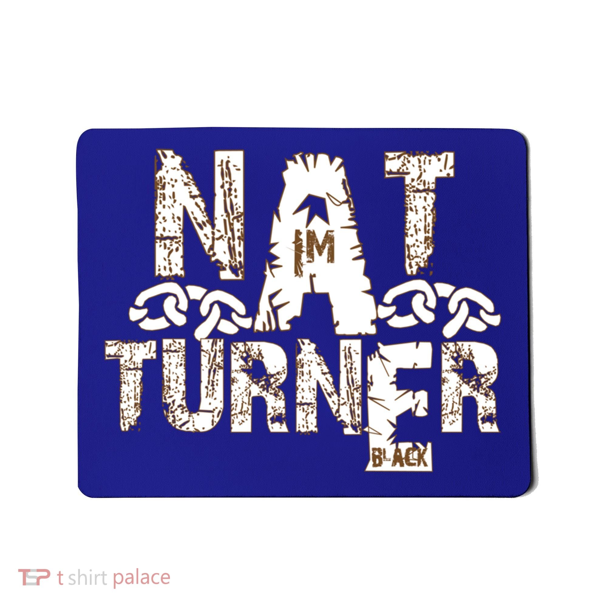 Historically Tee Nat Turner Cute Gift Blue Small Mousepad