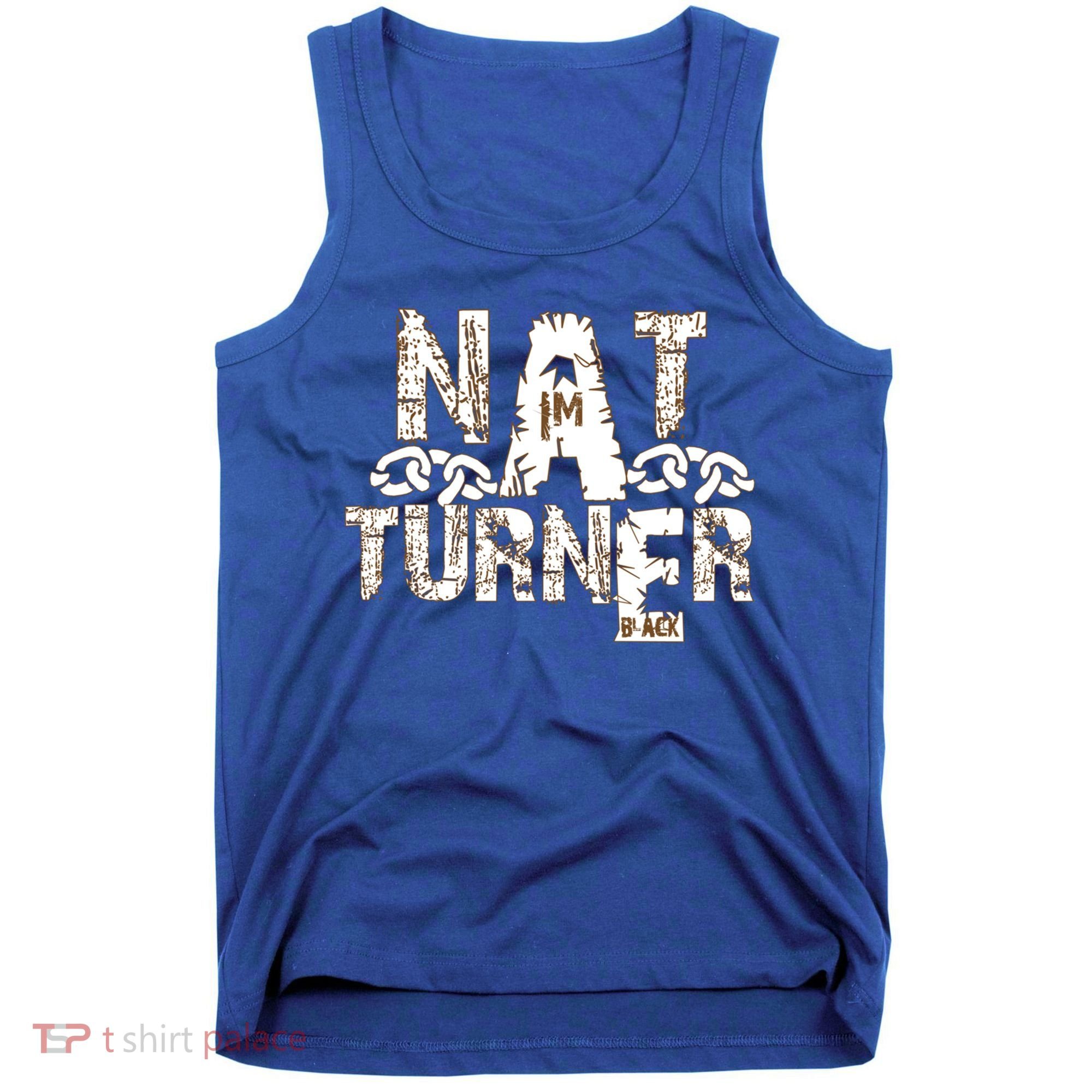 Historically Tee Nat Turner Cute Gift Blue Small Tank Top