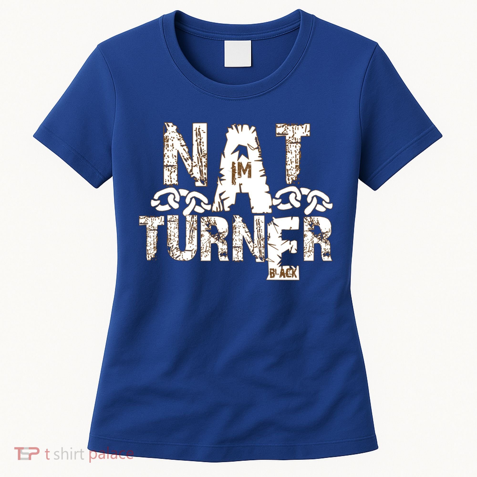 Historically Tee Nat Turner Cute Gift Blue Small Women's T-Shirt