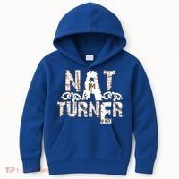 Historically Tee Nat Turner Cute Gift Blue Small Kids Hoodie thumb 0
