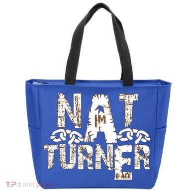 Historically Tee Nat Turner Cute Gift Blue Small Tote Bag