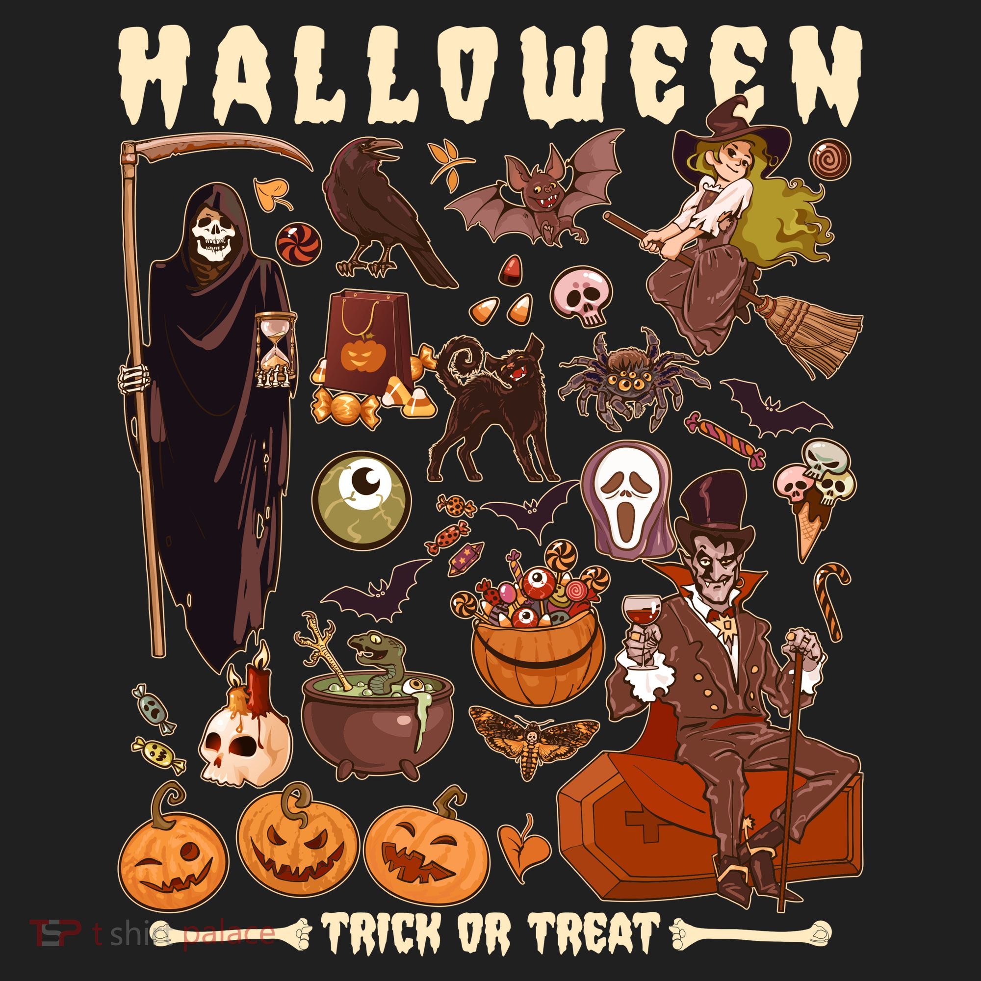 Halloween Trick Or Treat Beanie