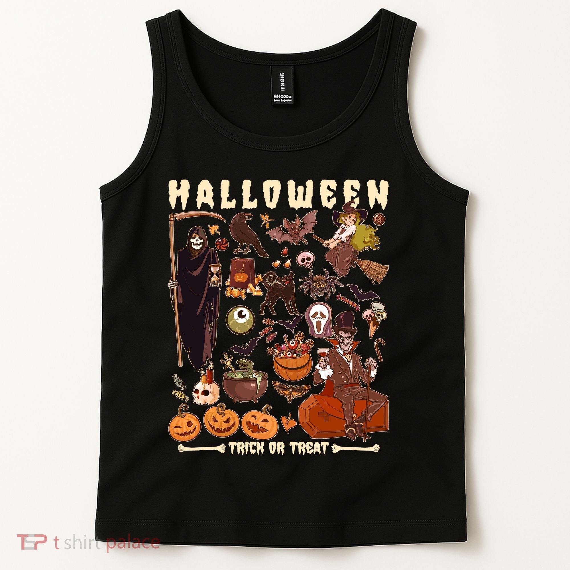 Halloween Trick Or Treat Tank Top