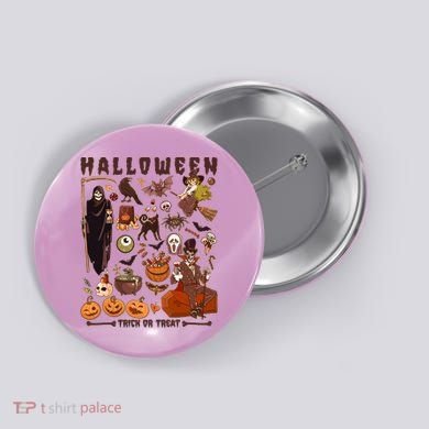Halloween Trick Or Treat Button