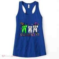 Halloween Trick Or Teeth Dentist Teeth Witch Dental Life Gift Women's Tank Top thumb 0