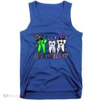 Halloween Trick Or Teeth Dentist Teeth Witch Dental Life Gift Tank Top thumb 0