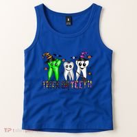 Halloween Trick Or Teeth Dentist Teeth Witch Dental Life Gift Tank Top thumb 2