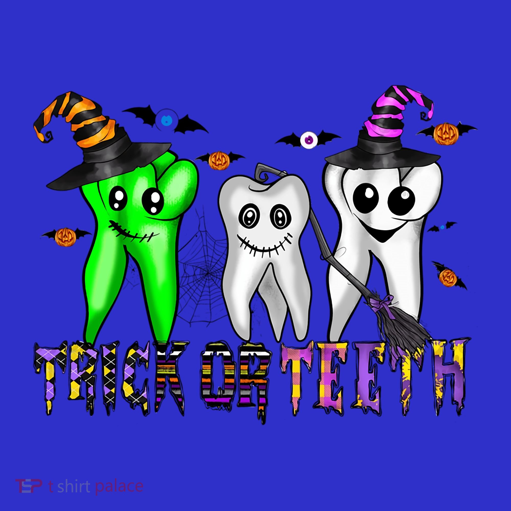 Halloween Trick Or Teeth Dentist Teeth Witch Dental Life Gift Tank Top