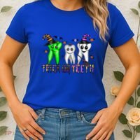 Halloween Trick Or Teeth Dentist Teeth Witch Dental Life Gift Women's T-Shirt thumb 2