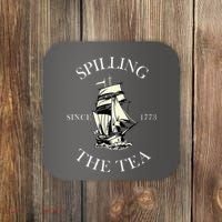 History Teacher Or Historians Or Spilling The Tea Since 1773 Coaster thumb 0