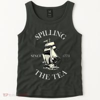 History Teacher Or Historians Or Spilling The Tea Since 1773 Tank Top thumb 2