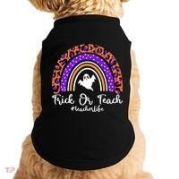 Halloween Trick Or Teach #Teacher Life Doggie Tank thumb 0