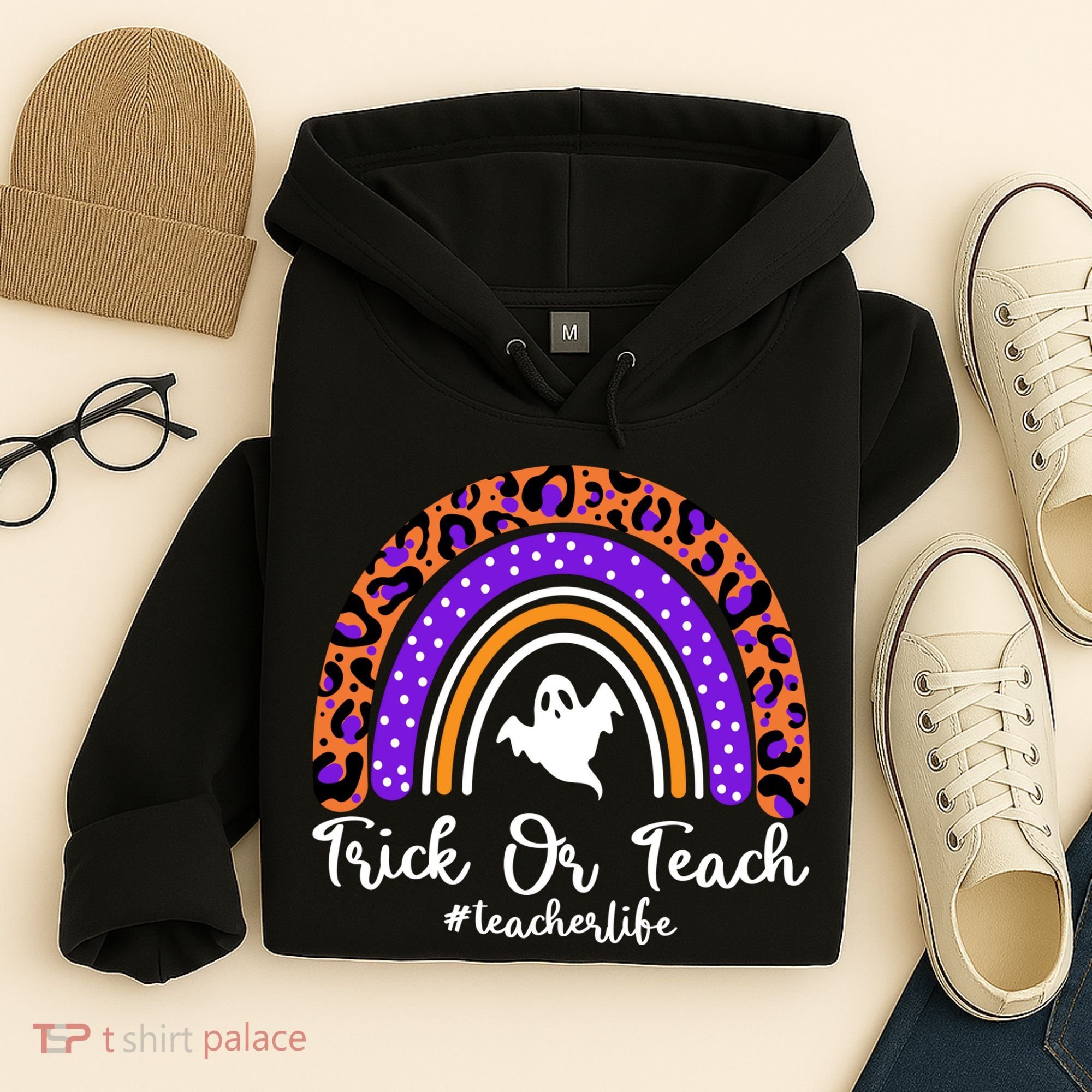 Halloween Trick Or Teach #Teacher Life Hoodie