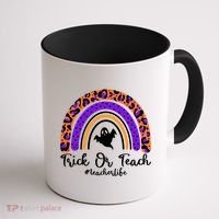Halloween Trick Or Teach #Teacher Life Coffee Mug thumb 1