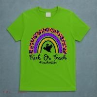 Halloween Trick Or Teach #Teacher Life T-Shirt thumb 5