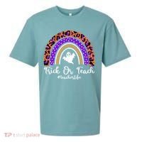 Halloween Trick Or Teach #Teacher Life Sueded Cloud Jersey T-Shirt thumb 0