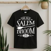 Halloween The Old Salem Broom Halloween Day T-Shirt thumb 2