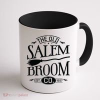 Halloween The Old Salem Broom Halloween Day Coffee Mug thumb 1