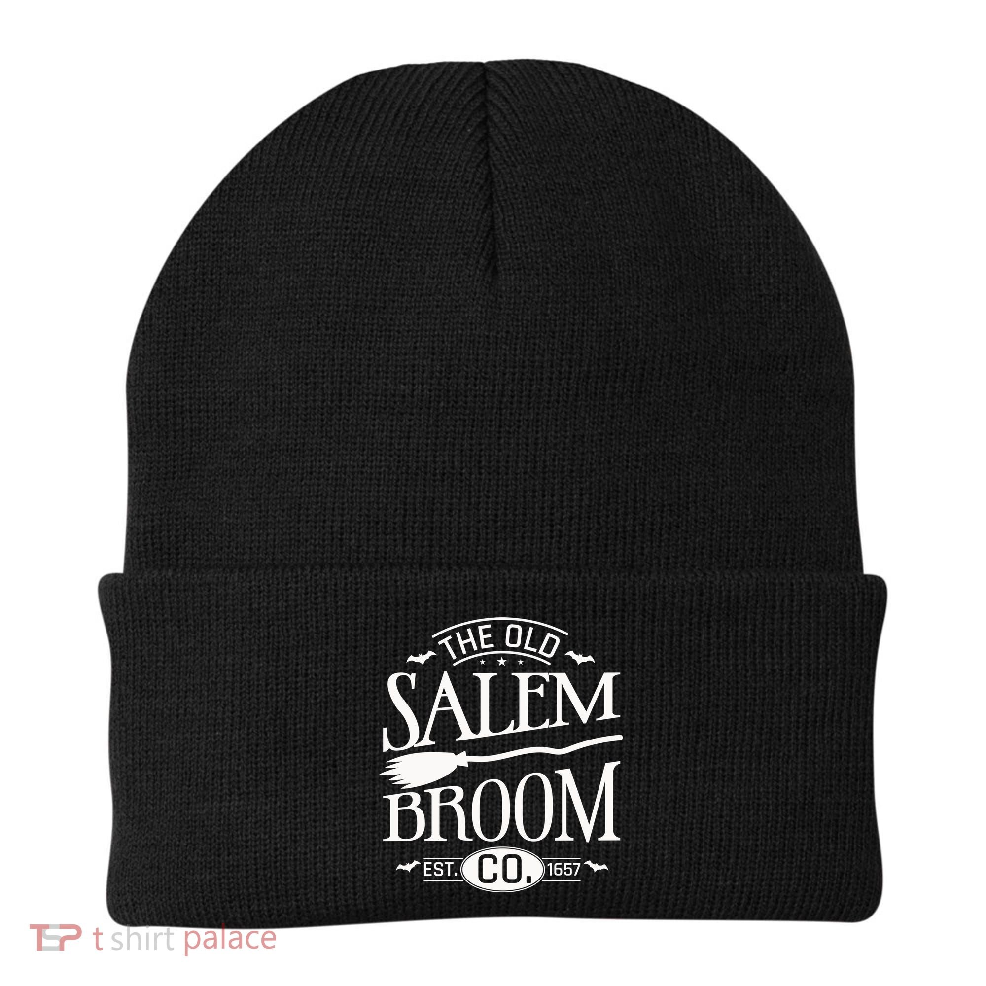 Halloween The Old Salem Broom Halloween Day Beanie