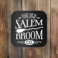Halloween The Old Salem Broom Halloween Day Coaster thumb 0