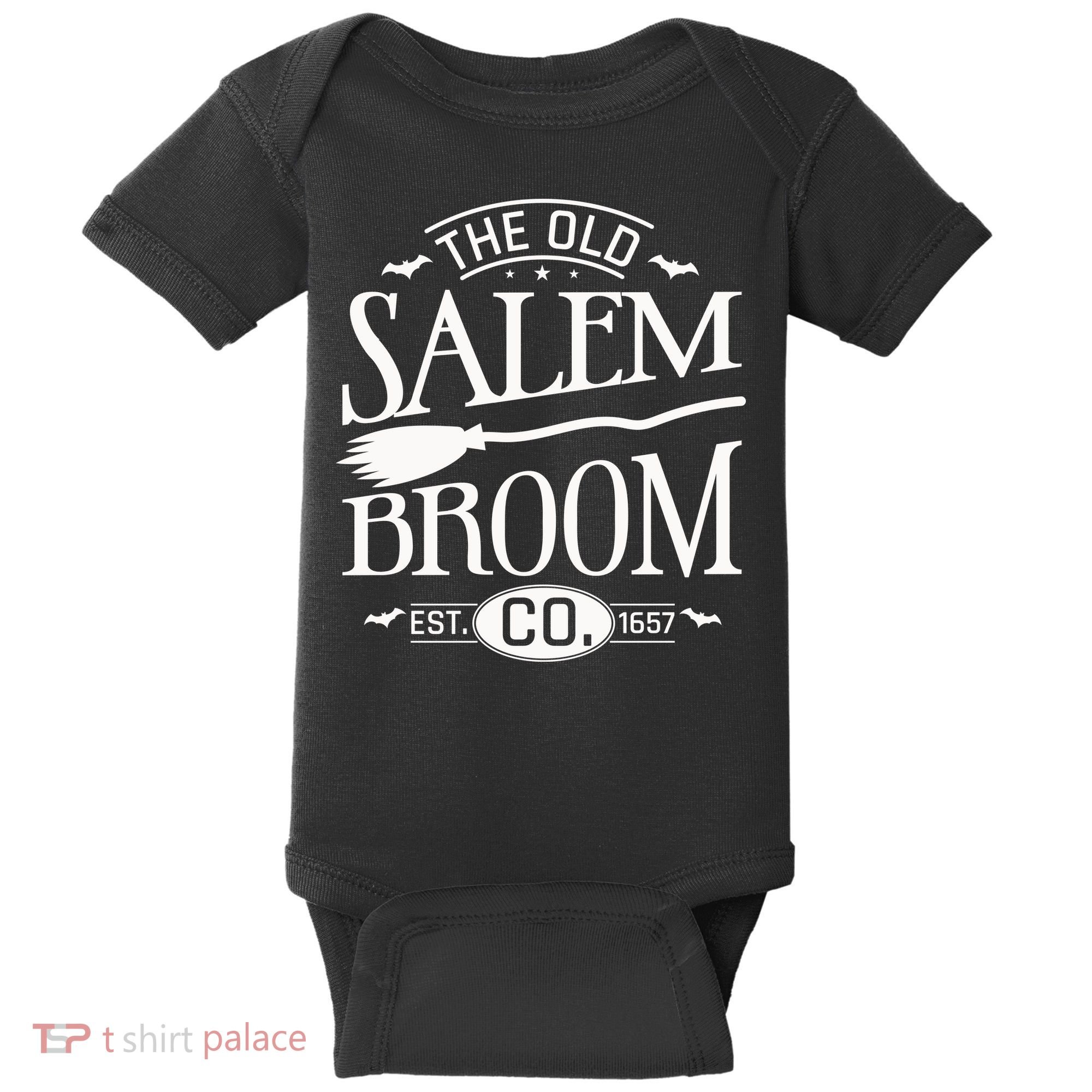 Halloween The Old Salem Broom Halloween Day Baby Bodysuit