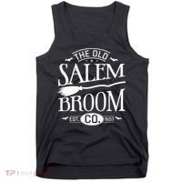Halloween The Old Salem Broom Halloween Day Tank Top thumb 0