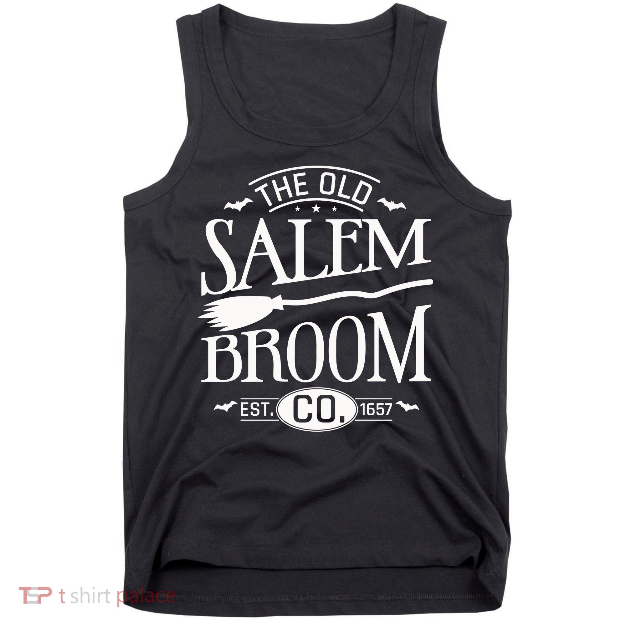 Halloween The Old Salem Broom Halloween Day Tank Top