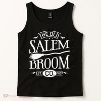 Halloween The Old Salem Broom Halloween Day Tank Top thumb 2