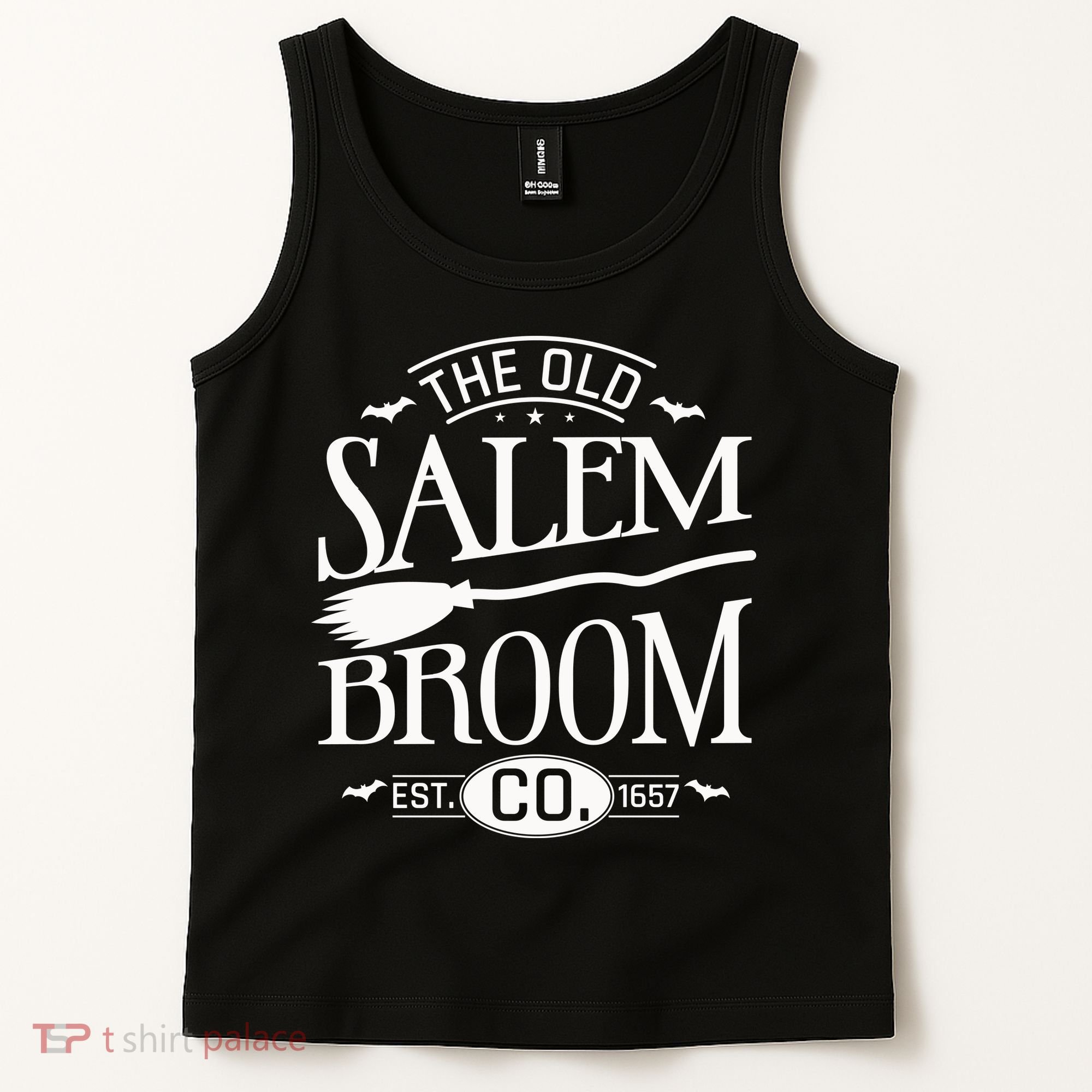 Halloween The Old Salem Broom Halloween Day Tank Top
