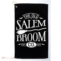 Halloween The Old Salem Broom Halloween Day Golf Towel thumb 0