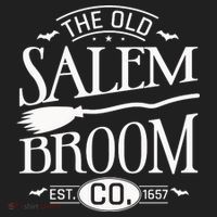Halloween The Old Salem Broom Halloween Day Golf Towel thumb 3