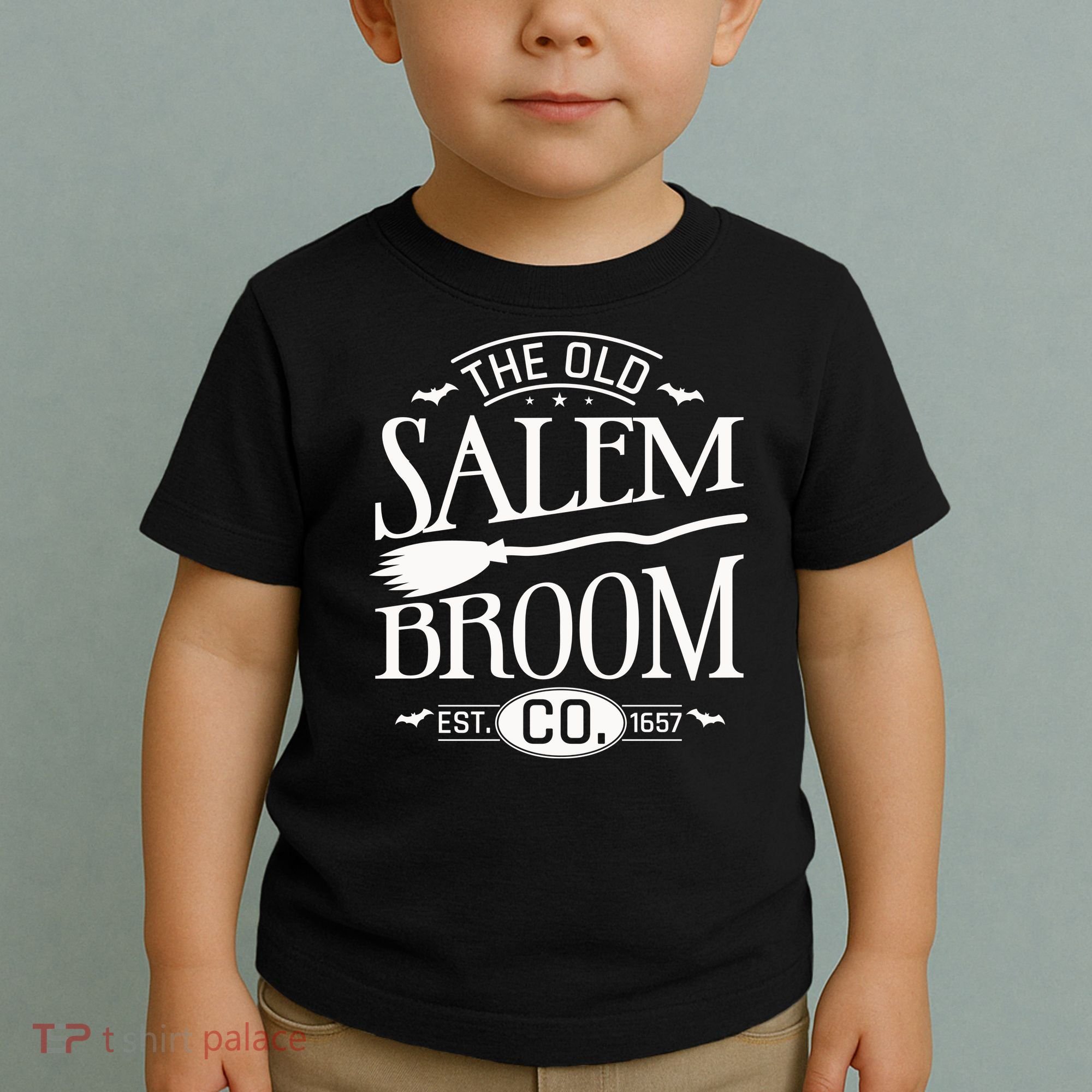 Halloween The Old Salem Broom Halloween Day Toddler T-Shirt