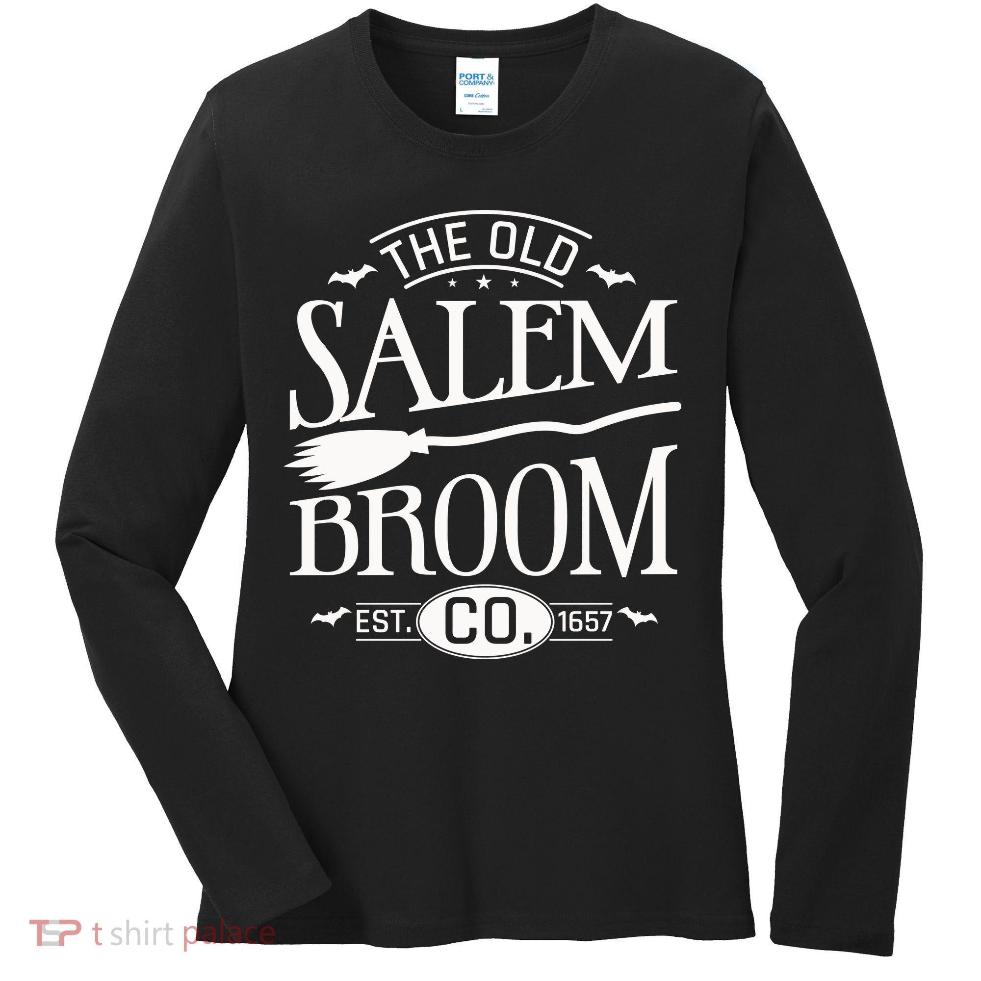 Halloween The Old Salem Broom Halloween Day Women's Long Sleeve Shirt