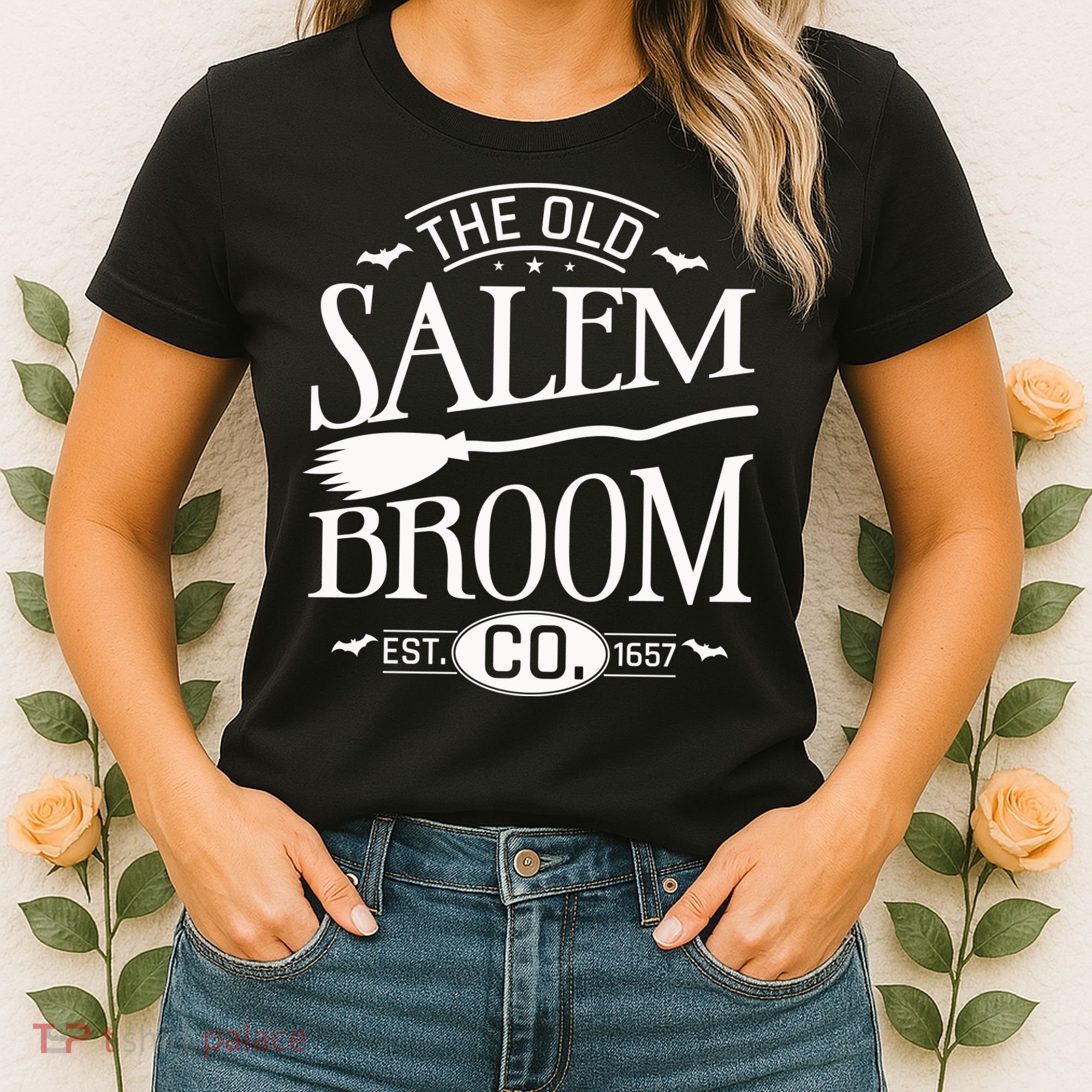Halloween The Old Salem Broom Halloween Day Women's T-Shirt