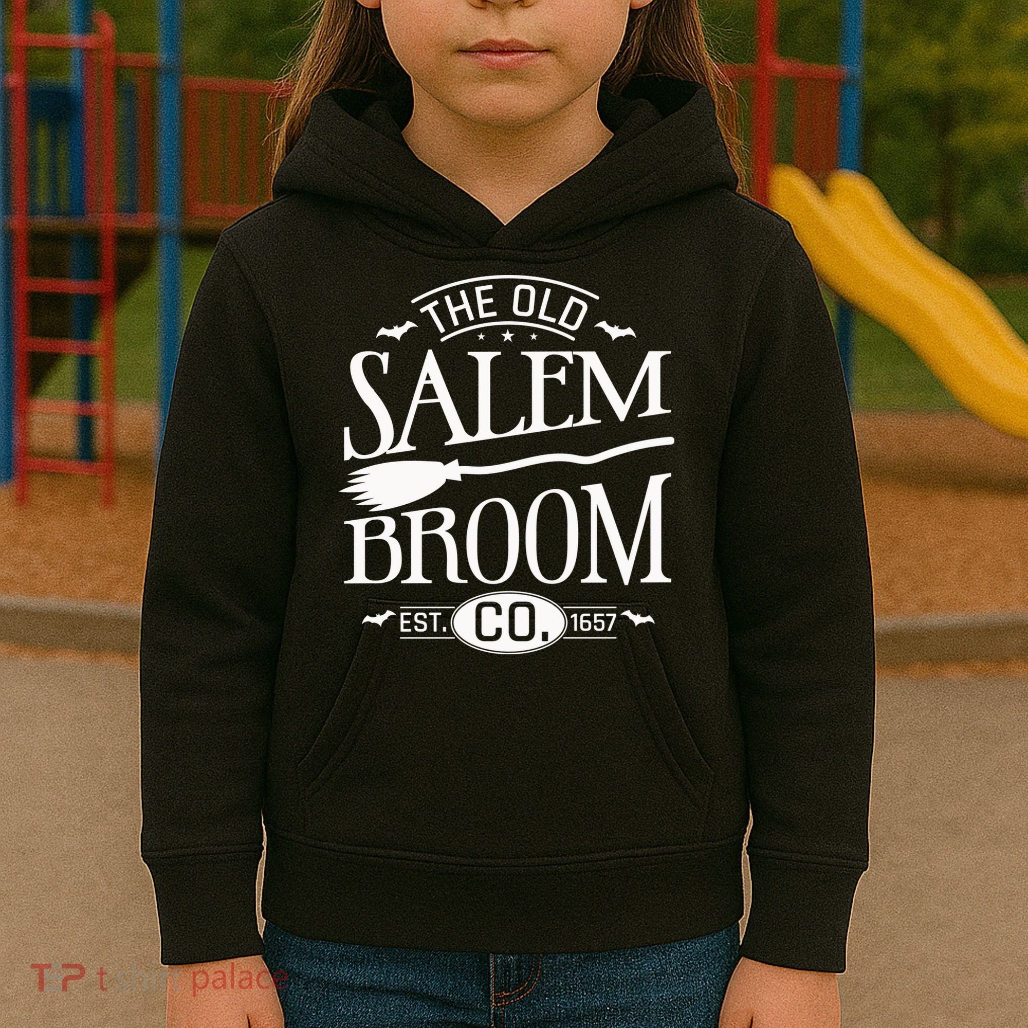 Halloween The Old Salem Broom Halloween Day Kids Hoodie