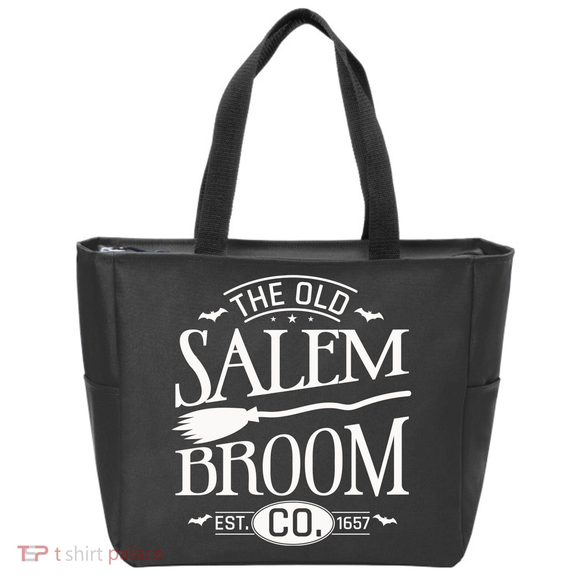 Halloween The Old Salem Broom Halloween Day Tote Bag