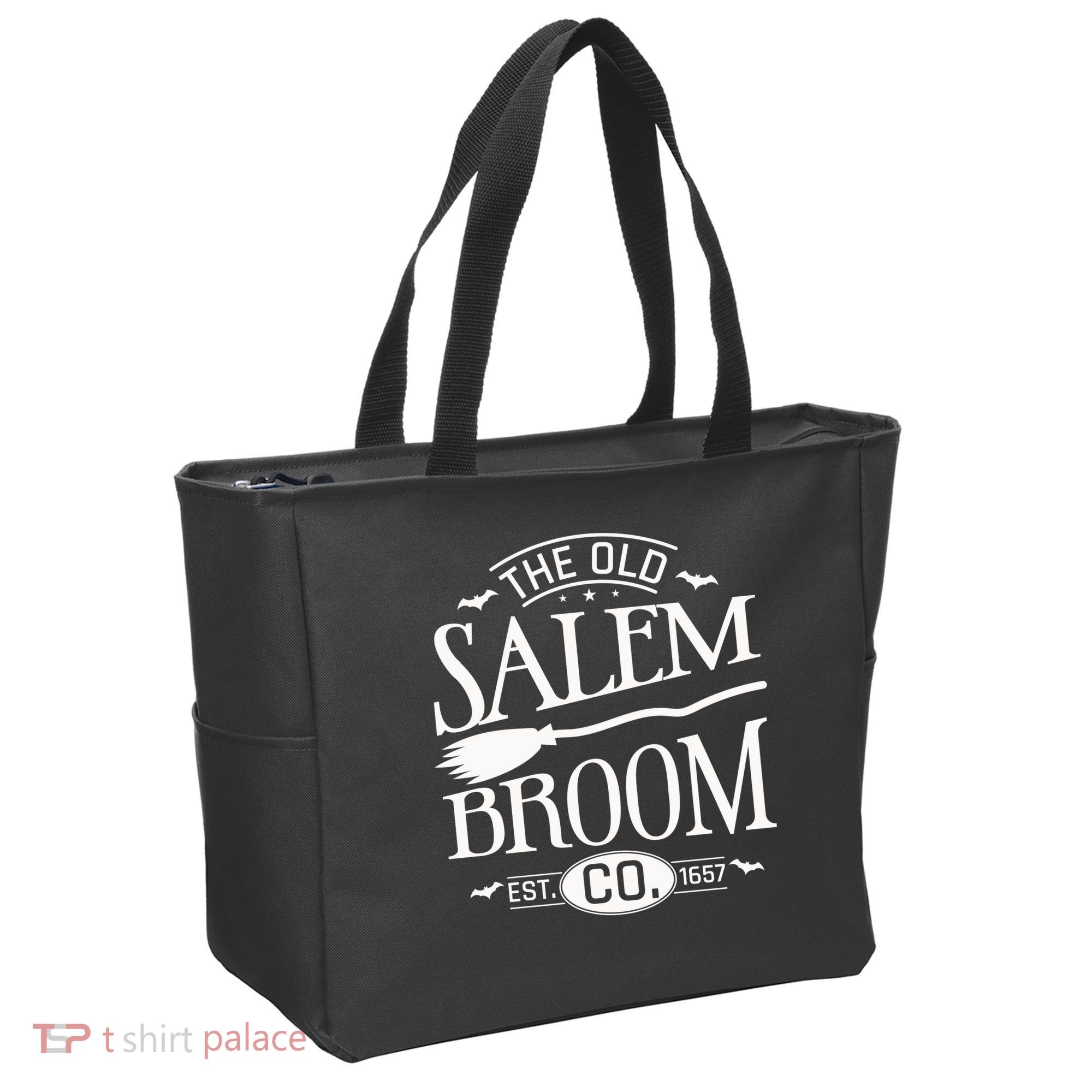 Halloween The Old Salem Broom Halloween Day Tote Bag