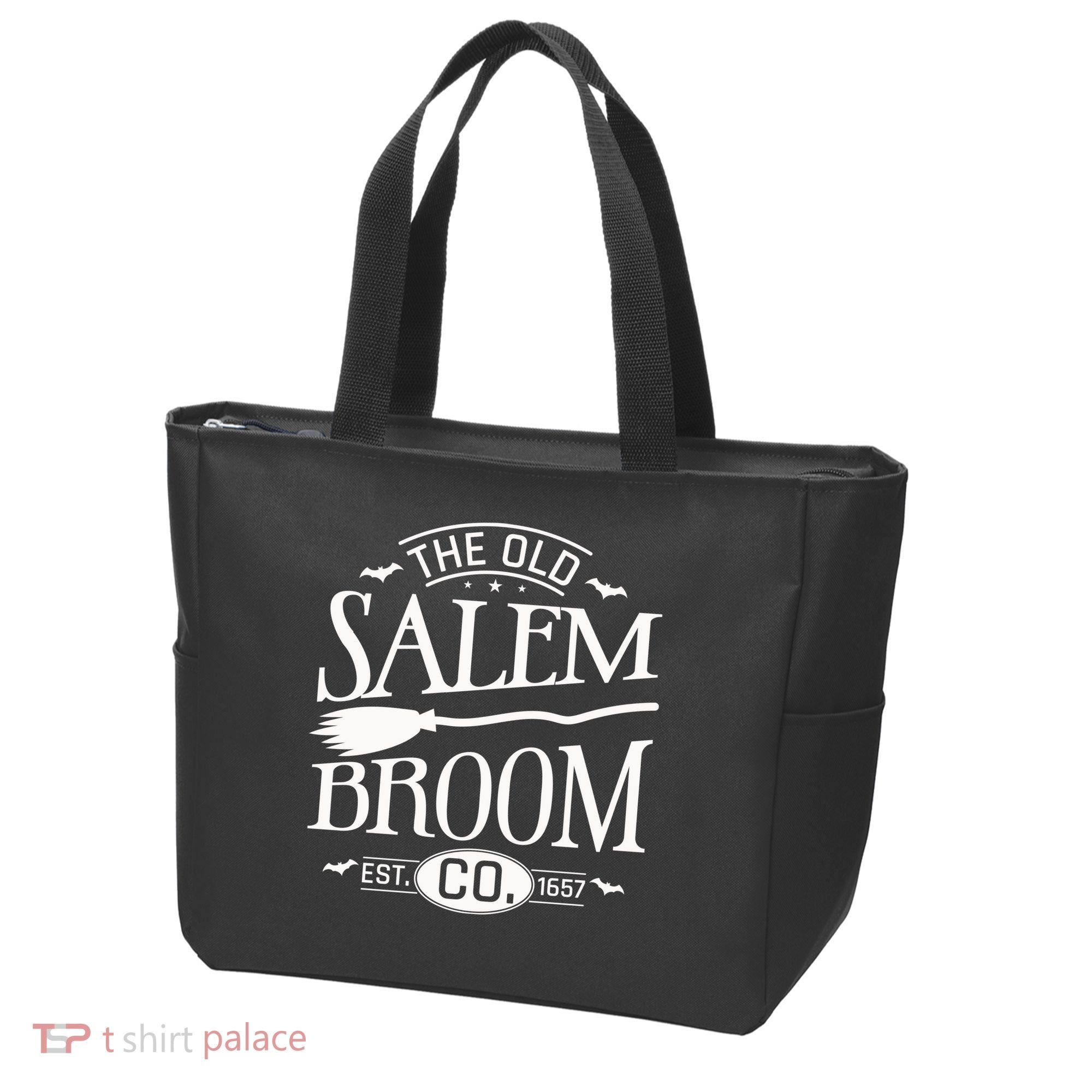 Halloween The Old Salem Broom Halloween Day Tote Bag
