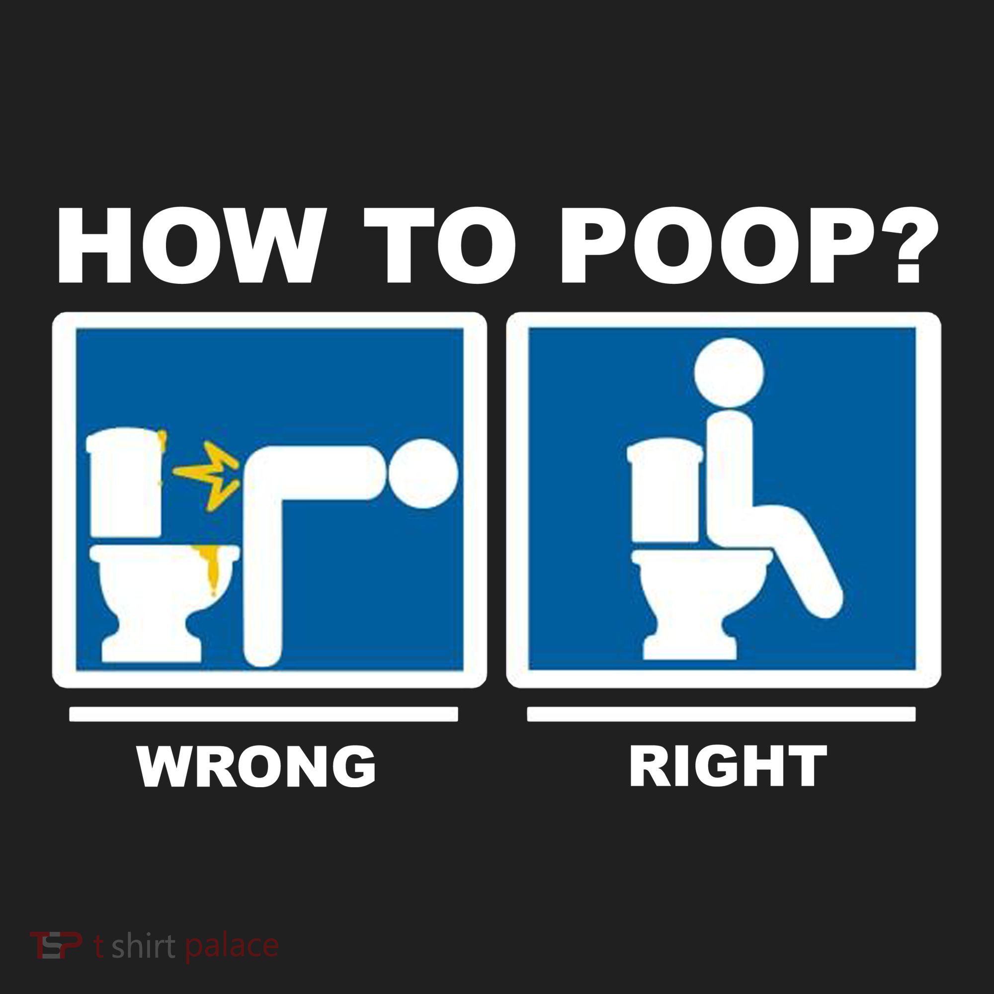 How To Poop Wrong Right Funny Meme Tumbler