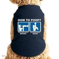 How To Poop Wrong Right Funny Meme Doggie Tank thumb 0
