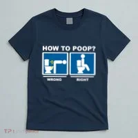 How To Poop Wrong Right Funny Meme T-Shirt thumb 5