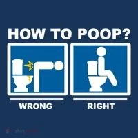 How To Poop Wrong Right Funny Meme Bucket Hat thumb 4