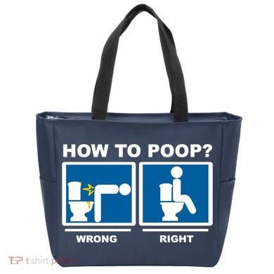 How To Poop Wrong Right Funny Meme Tote Bag