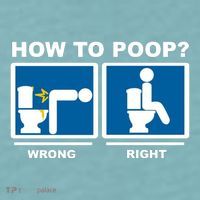 How To Poop Wrong Right Funny Meme Sueded Cloud Jersey T-Shirt thumb 2
