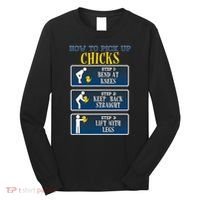 How To Pick Up Chicks Funny Chicken Long Sleeve Shirt thumb 0
